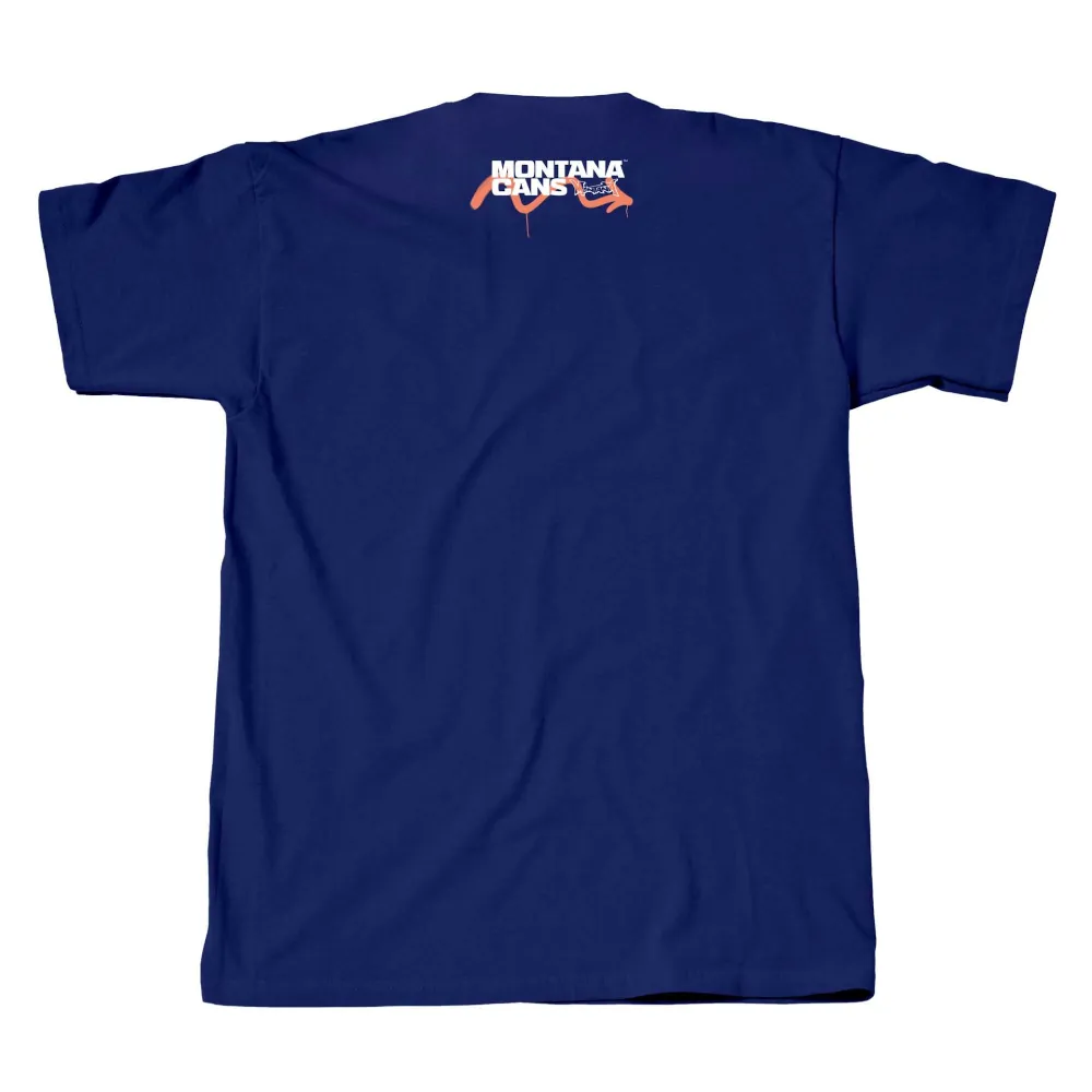 Montana T-Shirt - Graffiti is here to stay by Thierry Furger - Navy Blue