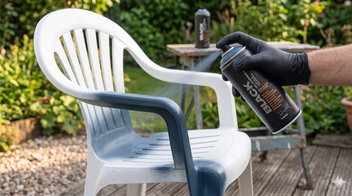 Comment peindre du plastique (PVC, mobilier de jardin) à la bombe comme un pro ?
